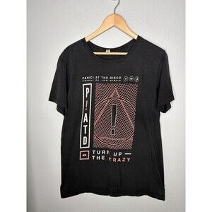 VTG Panic! At The Disco Concert Tour Shirt LARGE TURN UP THE CRAZY!